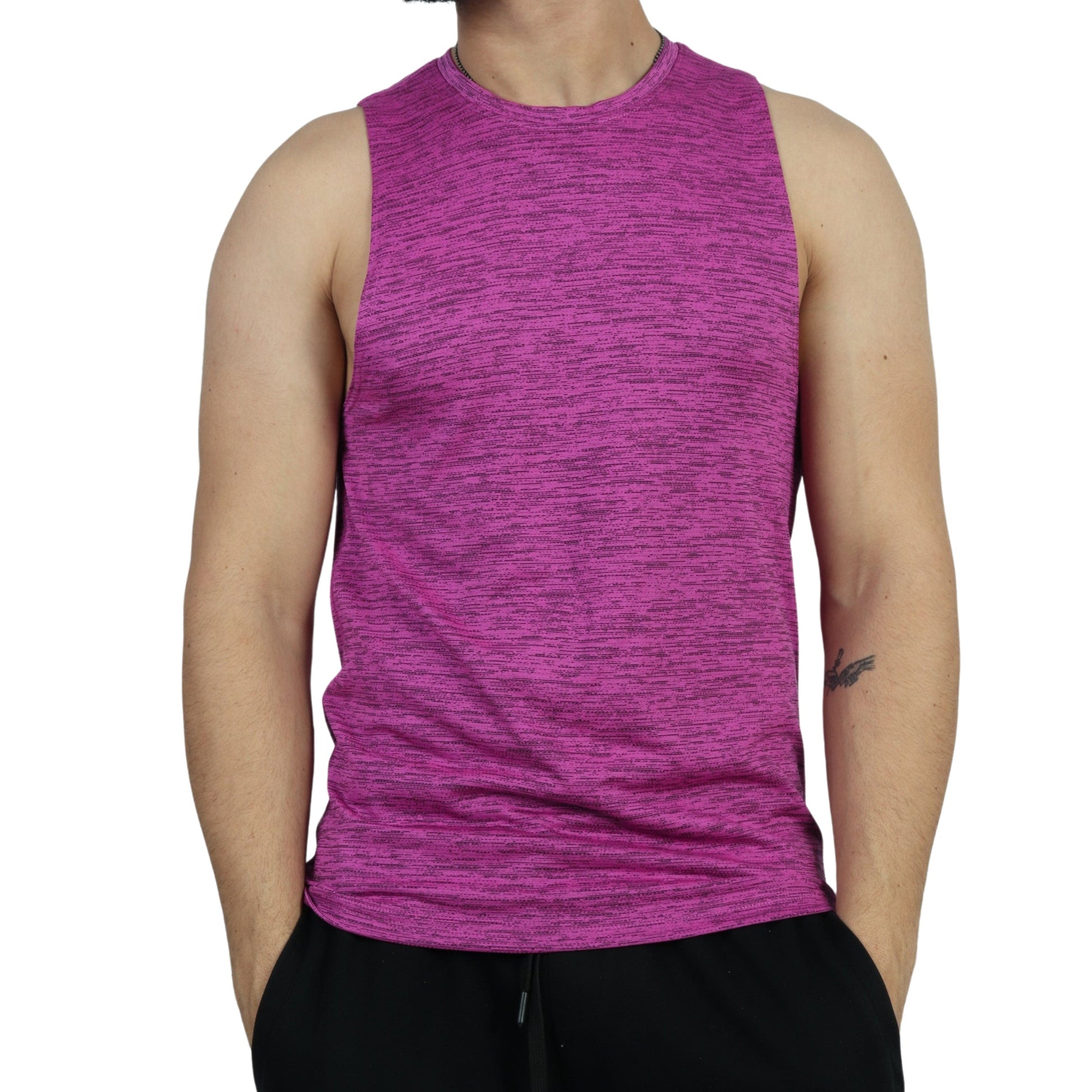 XERSION Mens sports M / Pink XERSION - Round neck Tank Top