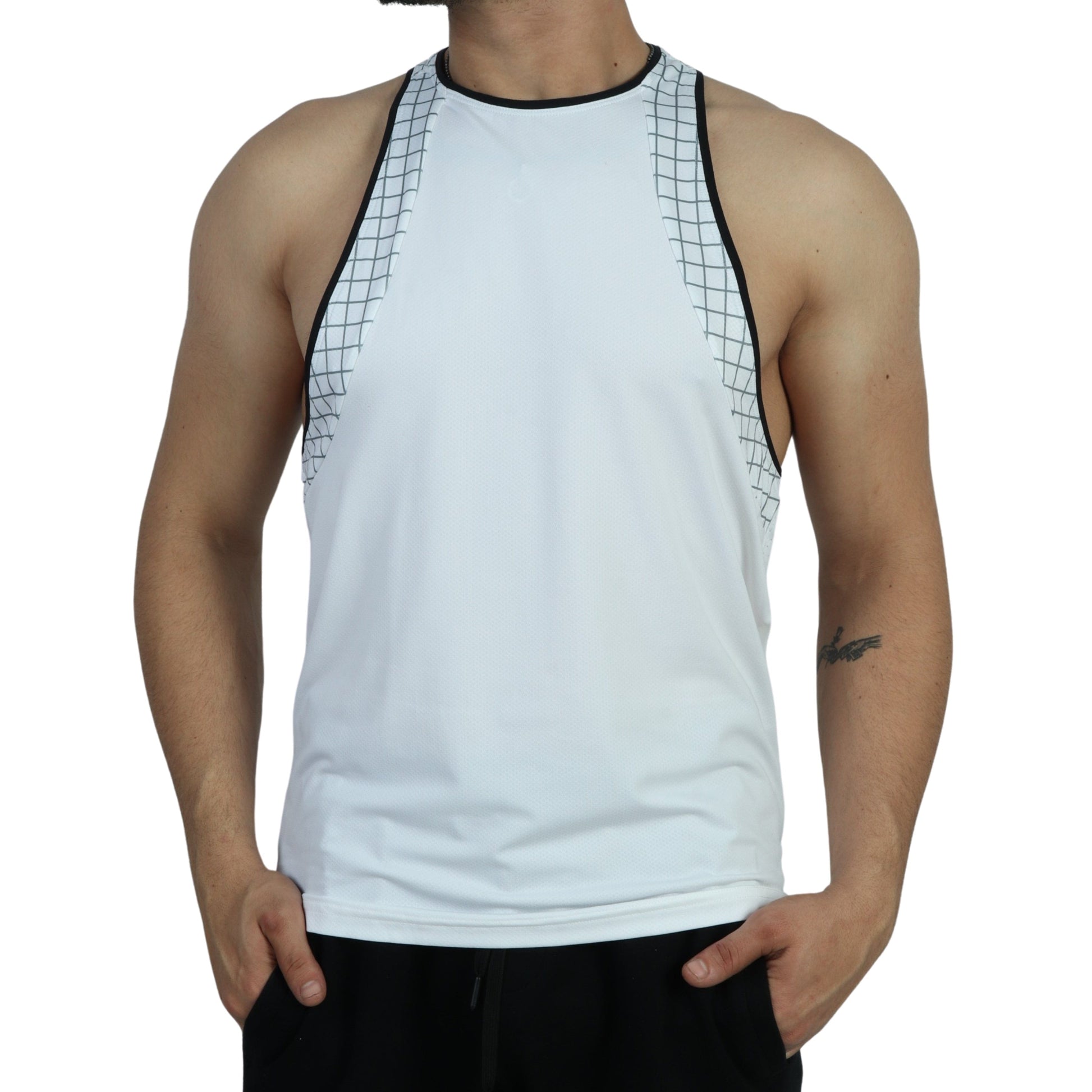 XERSION Mens sports M / White XERSION - Sleeveless Tank Top