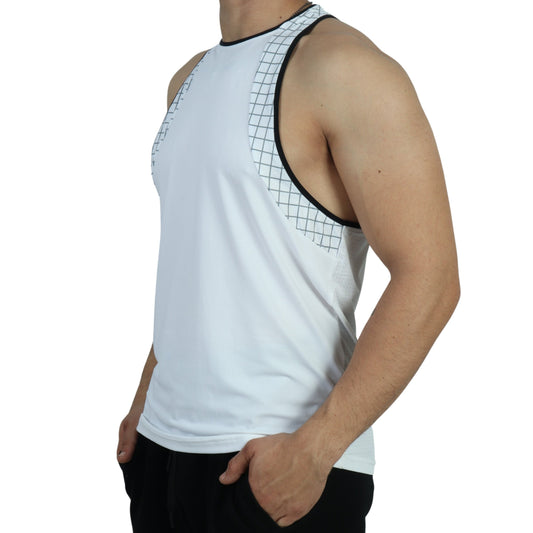 XERSION Mens sports M / White XERSION - Sleeveless Tank Top