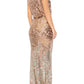 XSCAPE Womens Dress XL / Multi-Color XSCAPE - Sequin Blouson Gown