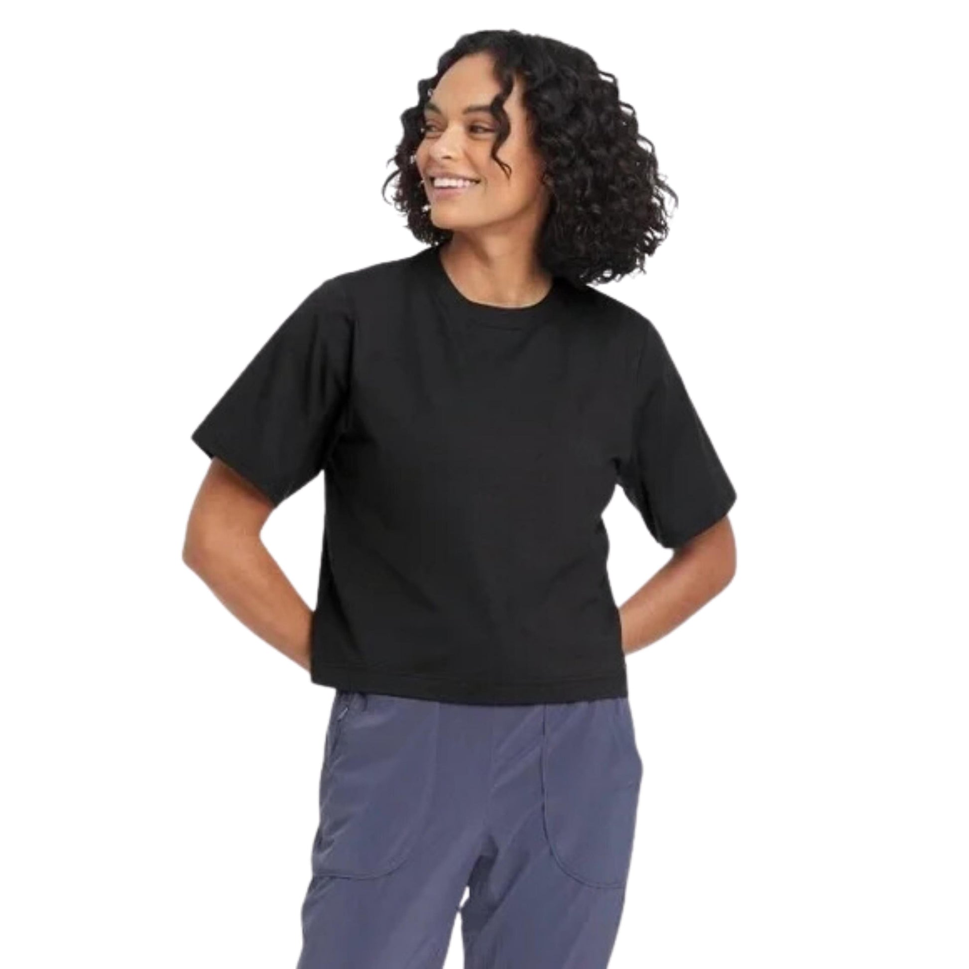 ALL IN MOTION Womens Tops ALL IN MOTION - Supima Cotton Short Sleeve Top