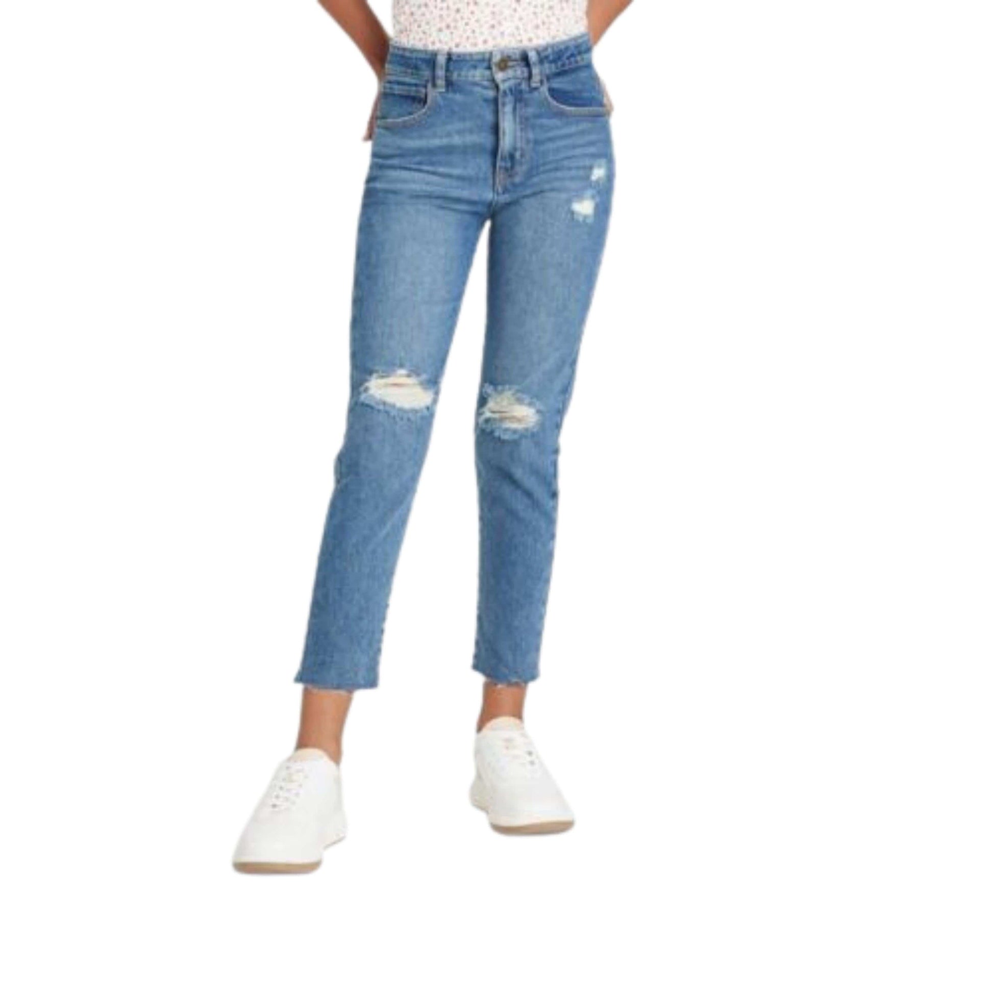 ART CLASS Girls Bottoms XS / Blue ART CLASS - High Waisted Girlfriend Jeans