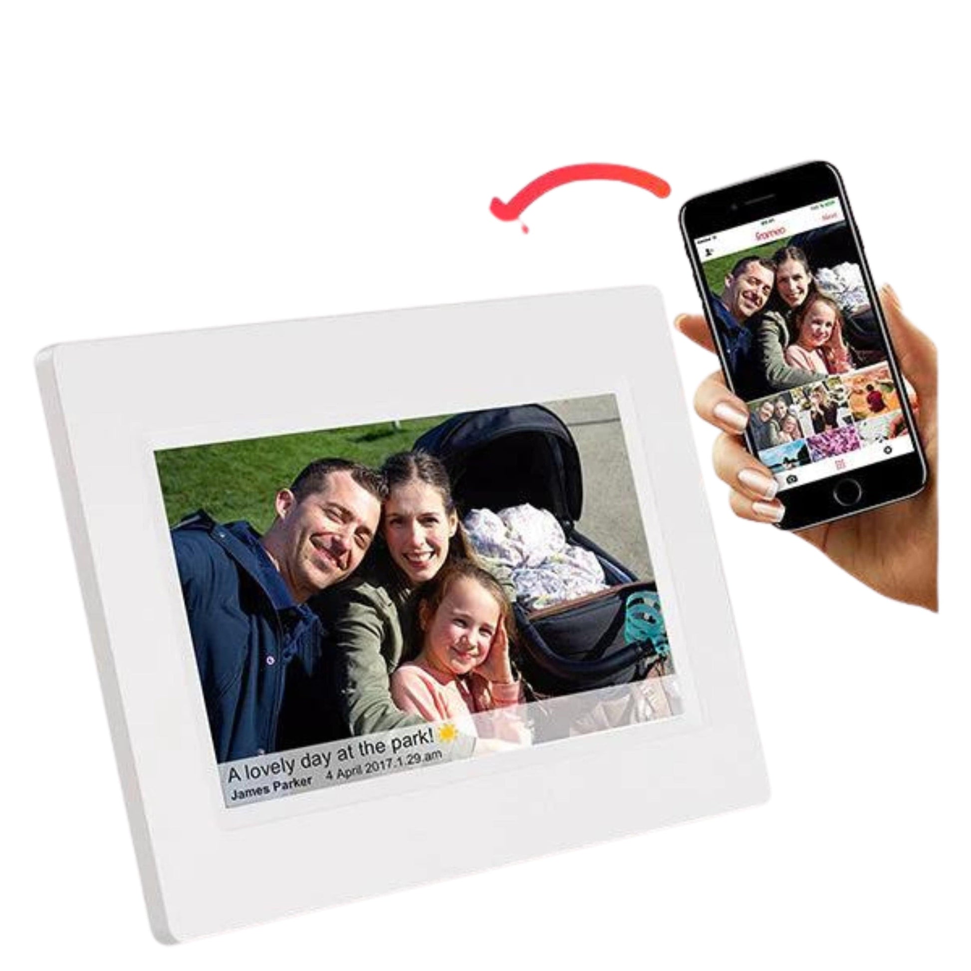 FRAMEO Home Decoration & Accessories White FRAMEO - Digital frame DPF7000 WHITE ( 7" )