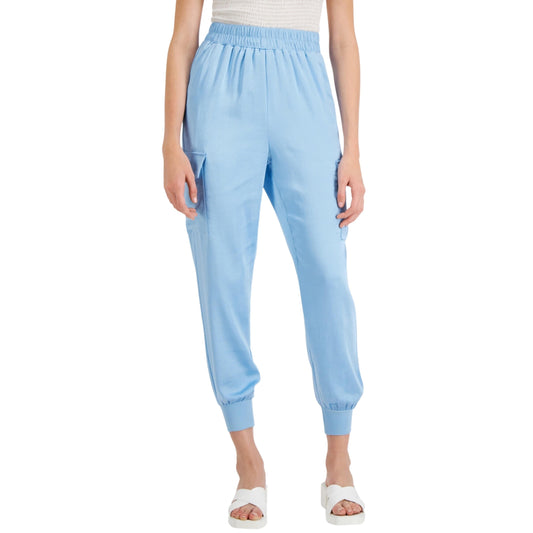 INC INTERNATIONAL CONCEPTS Womens Bottoms L / Blue INC -  Satin Jogger Pants