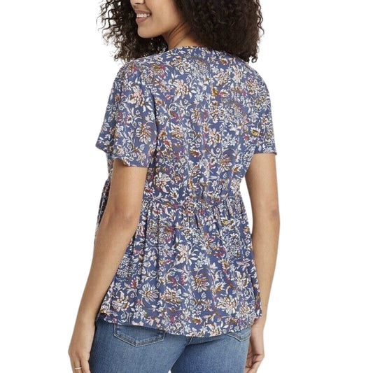 ISABEL MATERNITY Womens Tops ISABEL MATERNITY - Floral Button-Front Woven Maternity Shirt