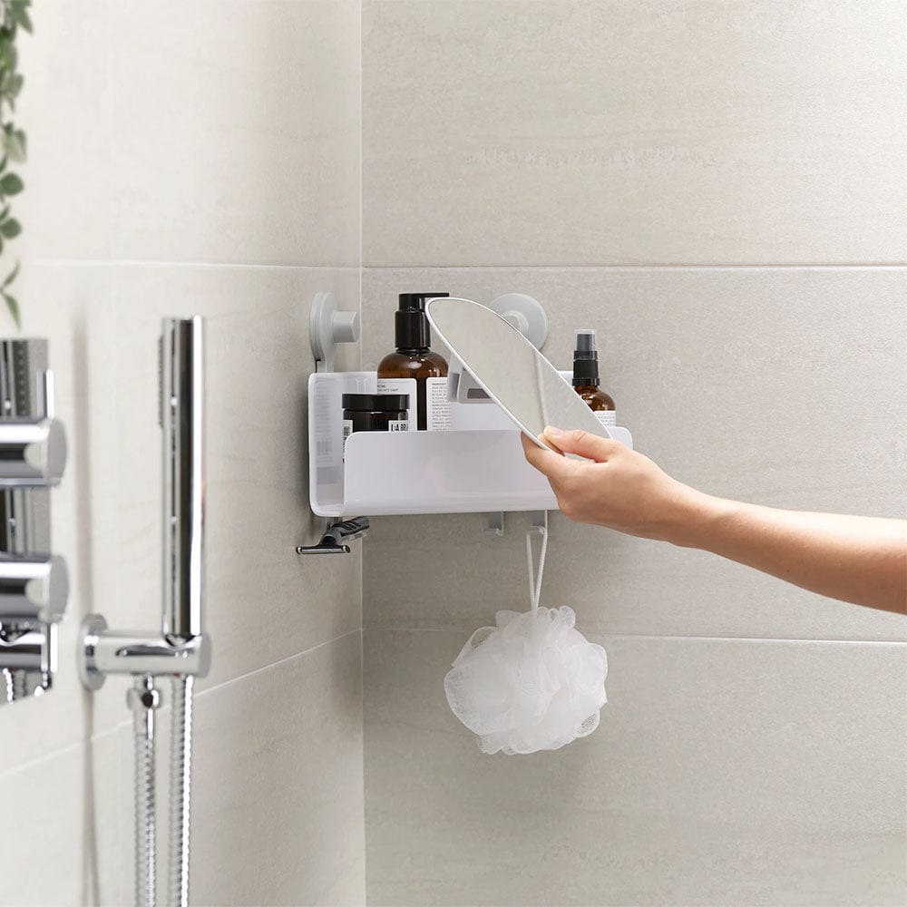 JOSEPH JOSEPH Bath Accessories JOSEPH JOSEPH - EasyStore Corner Shower Shelf With Removable Mirror