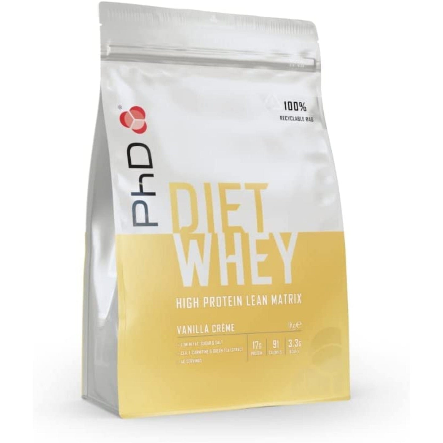 PHD Sports Supplements VANILLA PHD - Diet Whey 1KG