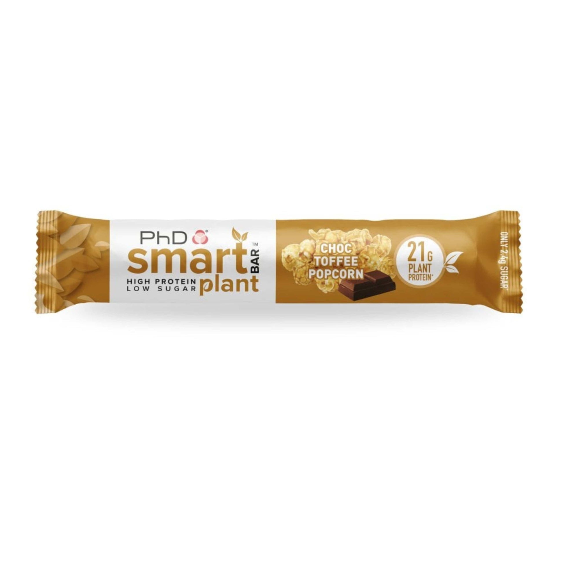 PHD Sports Supplements Choc Toffee Popcorn PHD - Smart Bar Plant 12x64g