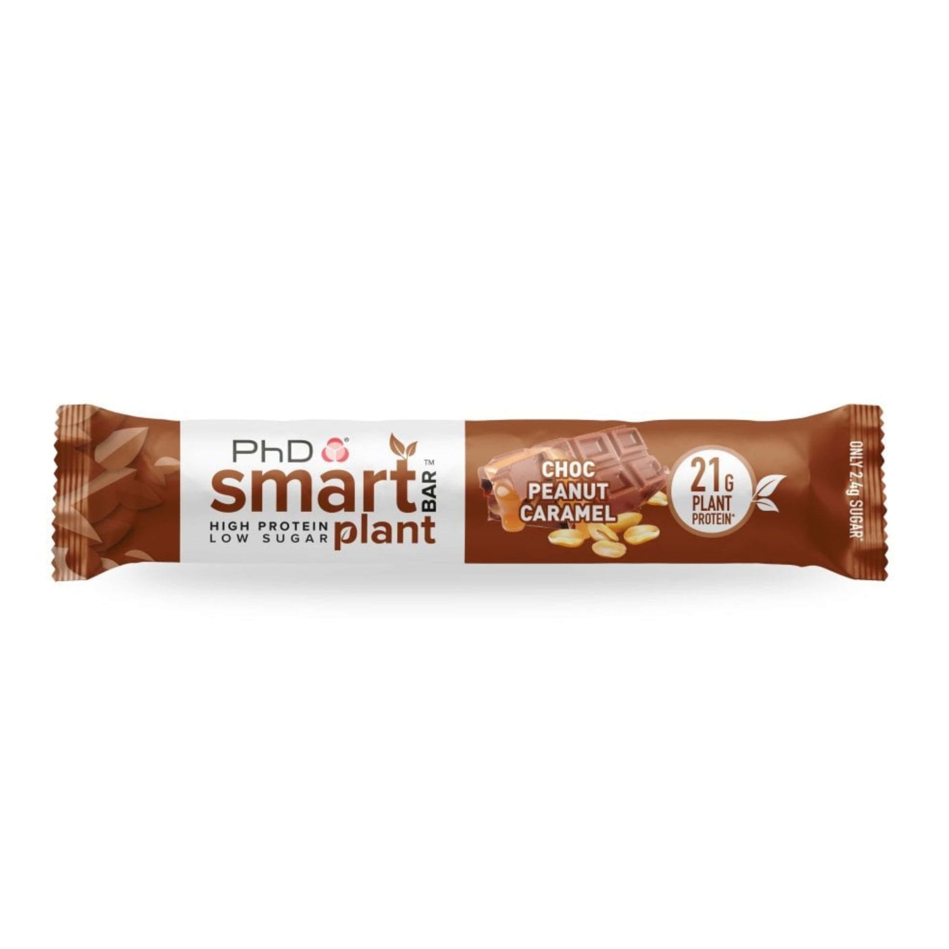 PHD Sports Supplements Choc Peanut Caramel PHD - Smart Bar Plant 12x64g