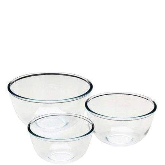 PYREX Kitchenware PYREX - Classic Glass Bowls Set - 3 Pieces