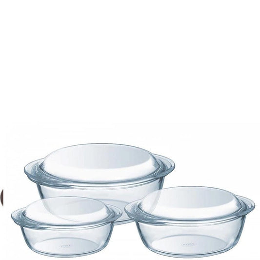 PYREX Kitchenware PYREX - Set Of Essentials Casserole With Lid - 3 Pieces