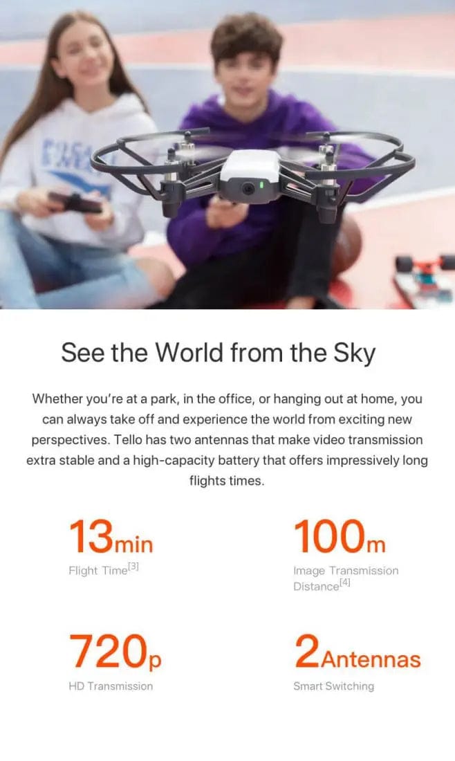 RYZE Electronic Accessories RYZE - Tello Drone Powered by DJI