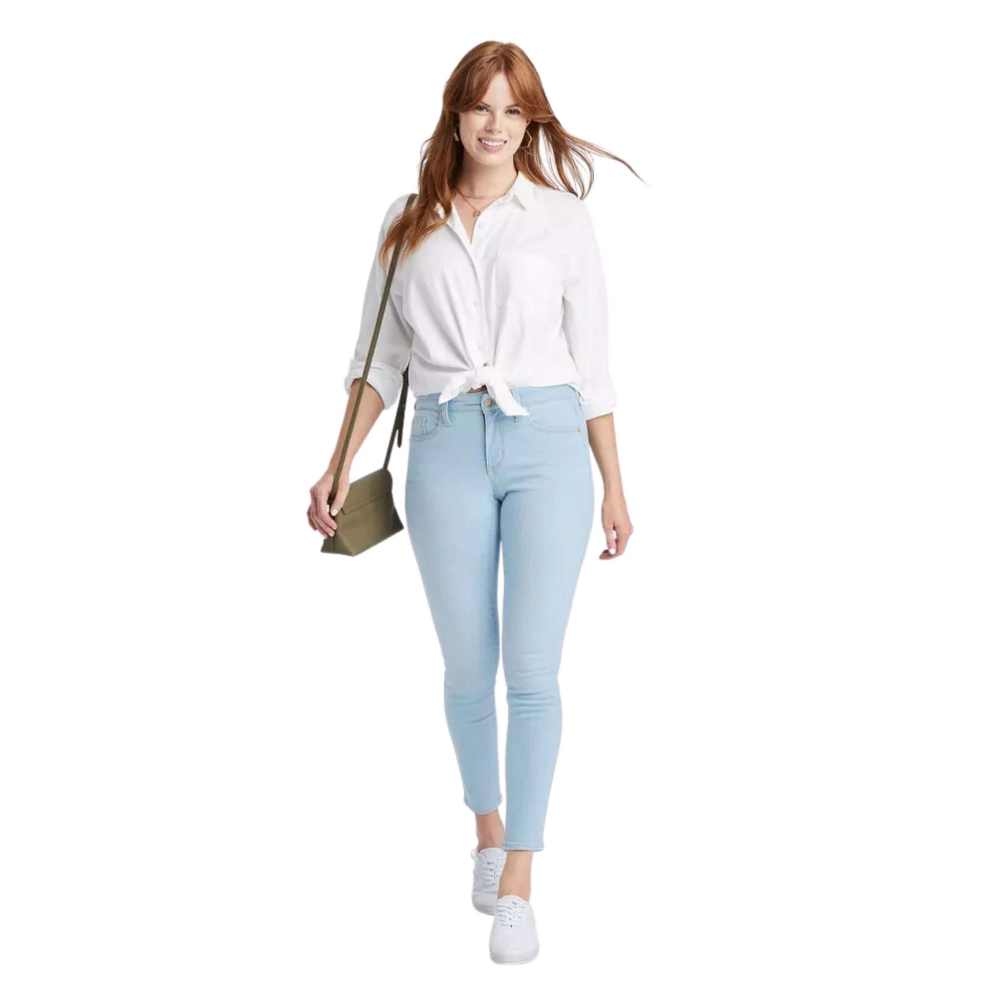 UNIVERSAL THREAD Womens Bottoms M / Blue UNIVERSAL THREAD - Mid-Rise Light Blue Skinny Jeans