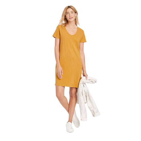 UNIVERSAL THREAD Womens Dress M / Yellow UNIVERSAL THREAD - Short Sleeve T-Shirt Dress