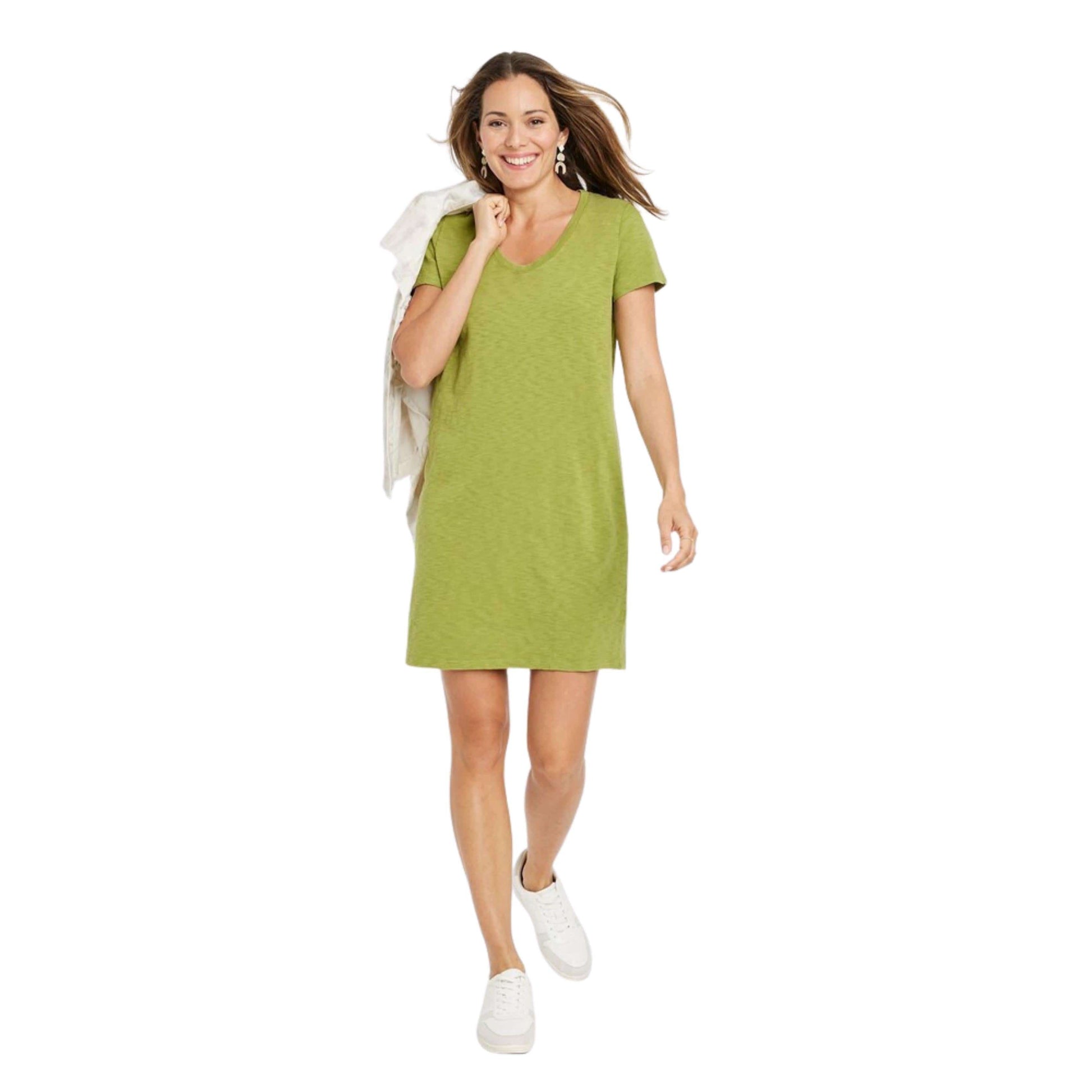 UNIVERSAL THREAD Womens Dress L / Green UNIVERSAL THREAD - Short Sleeve T-Shirt Dress